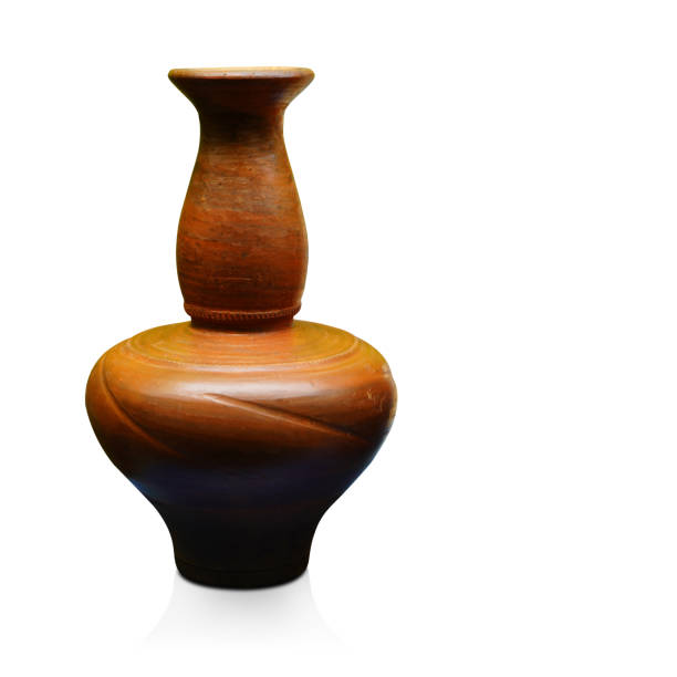 istock old brown clay terracotta master on white background, object, decor, modern, gift, water, keep, nature, copy space 1483915912