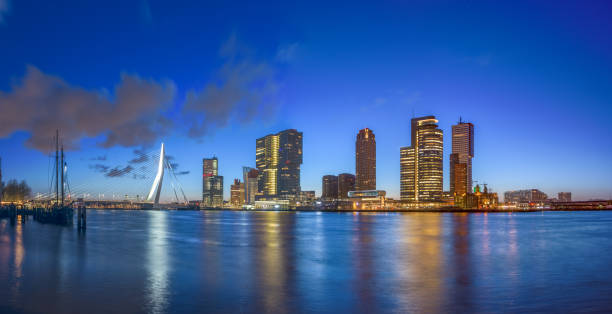 istock Rotterdam, Netherlands, City Skyline on the River 1483922167