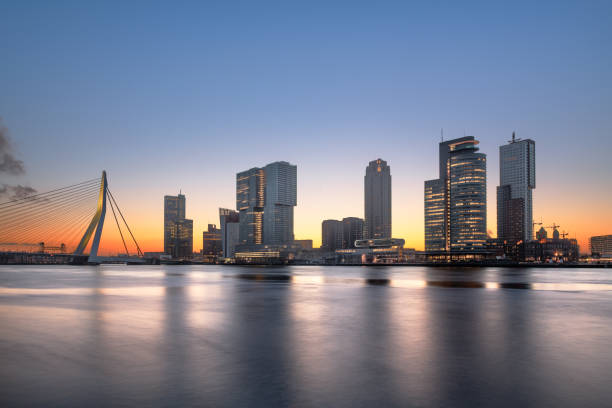 istock Rotterdam, Netherlands, City Skyline on the River 1483922228
