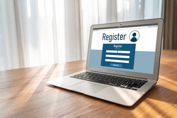 istock Online registration form for modish form filling 1483922364