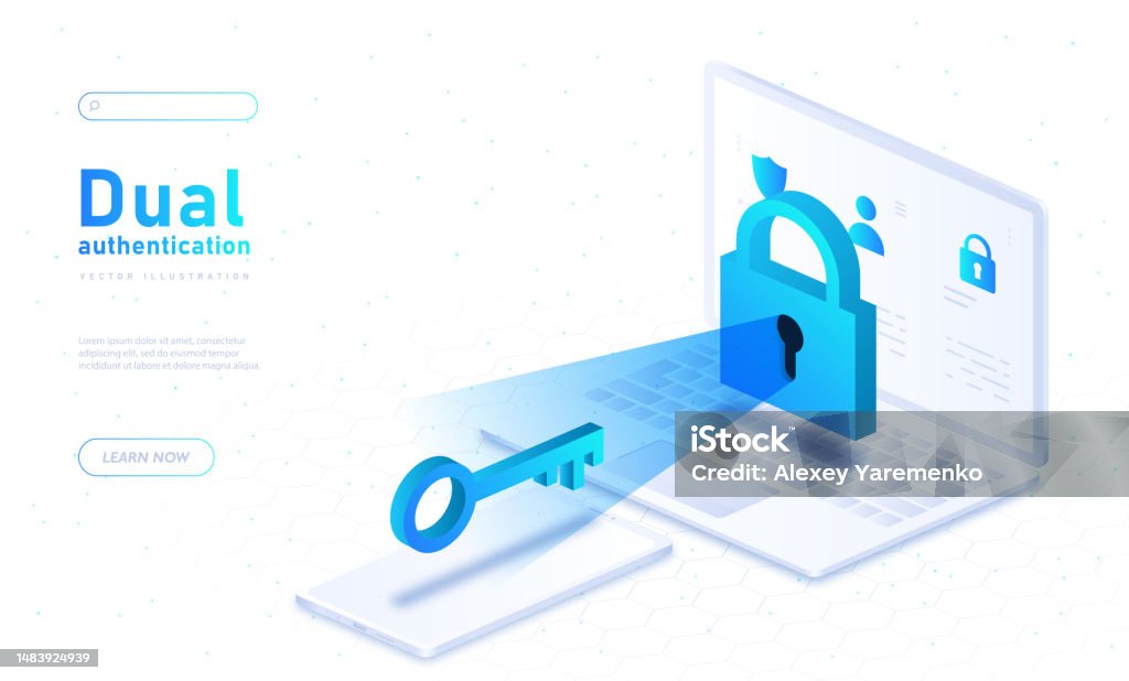 Dual Authentication Gui Dual Authentication Concept Stock Illustration - Download Image Now ...