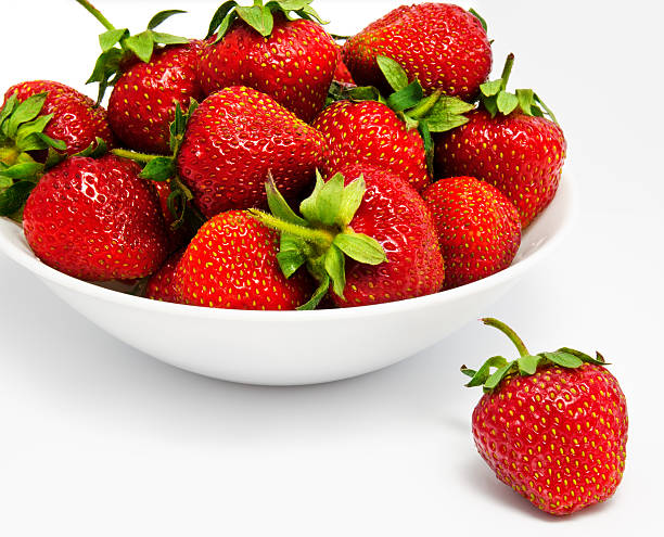 istock Red strawberry in the bowl closeup 148392675