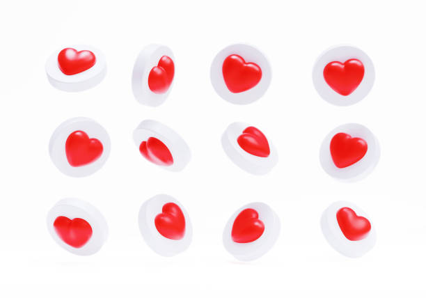 istock Heart Shaped Like Buttons On White Background 1483926917