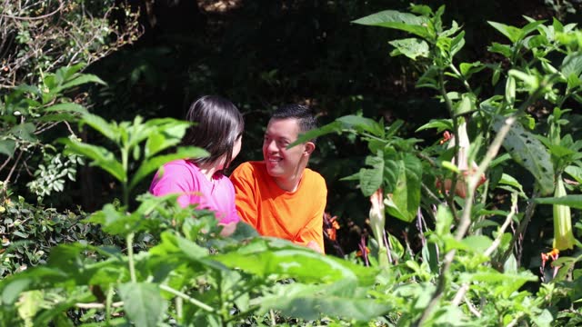 people with down's syndrome enjoying their company with nature