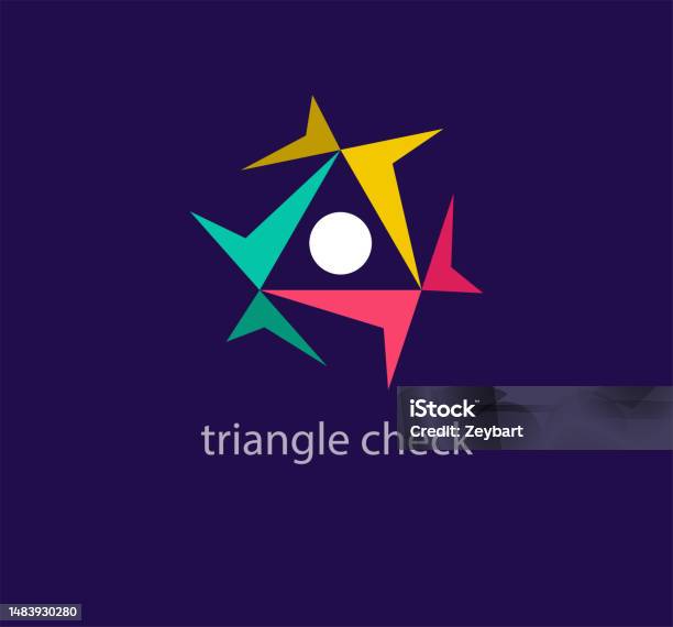 Triangle Formation Logo Stock Illustration - Download Image Now - Fun