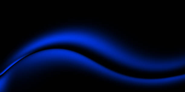 istock Bright blue holographic background. Abstract blue liquid gradient creative banner. Blurred soft blend color gradation minimal background 1483937459