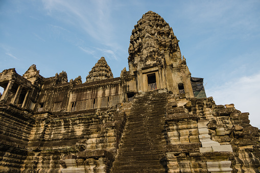 Angkor Wat was built in the 12th century and is part of the whole Angkor Complex outside of Siem Reap, Cambodia.