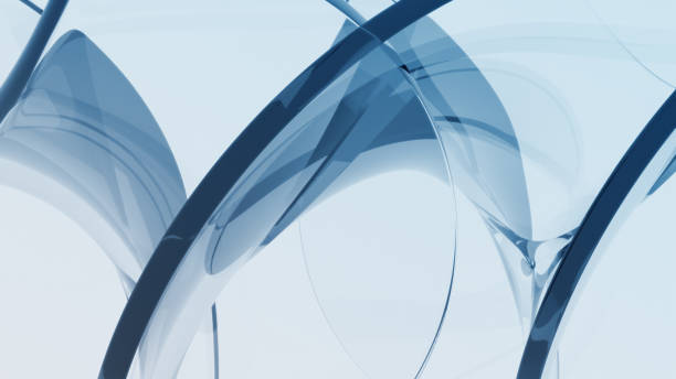 istock Glass sculpture in the sky for abstract background 1483944936