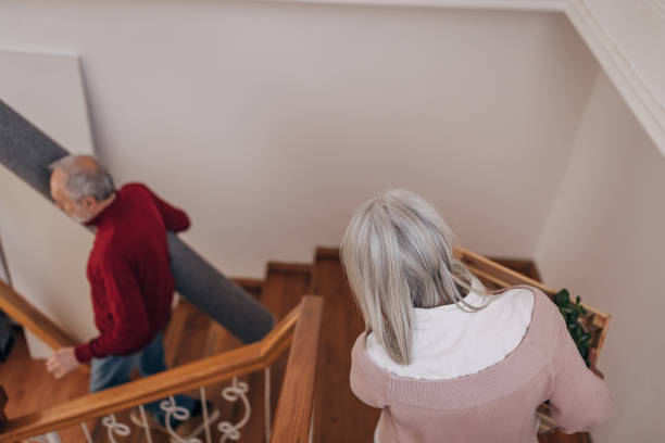 istock Married couple moving in new home 1483947359