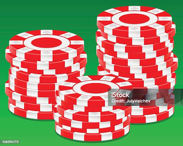 Stack Chips Stock Illustration - Download Image Now - Casino, Chance, Gambling