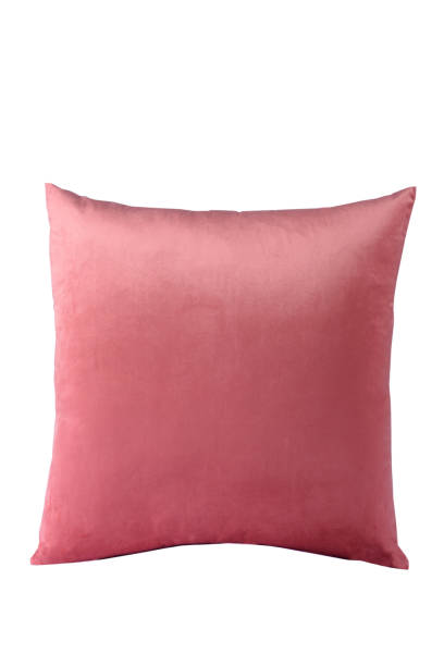 istock colorful square pillow. Bedroom sleeping pillow or sofa cushion pillow with feather, down or synthetic and textile filling, pillowcase comfort rest 1483947905