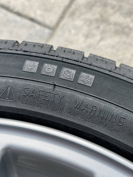 istock Car All Season Tire Close Up 1483958454