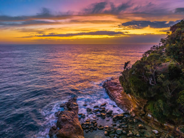 istock Sunrise at the seaside with high cloud 1483968302