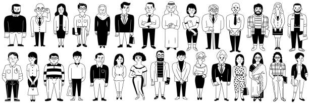 Personas diversas - ilustración de arte vectorial