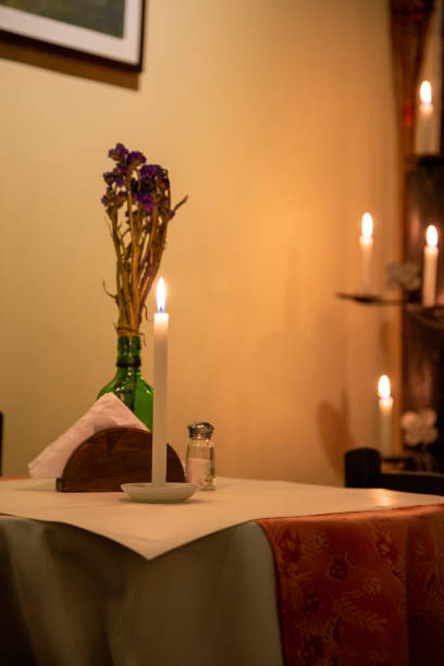 istock interior of restaurant with candles on the table 1483974980