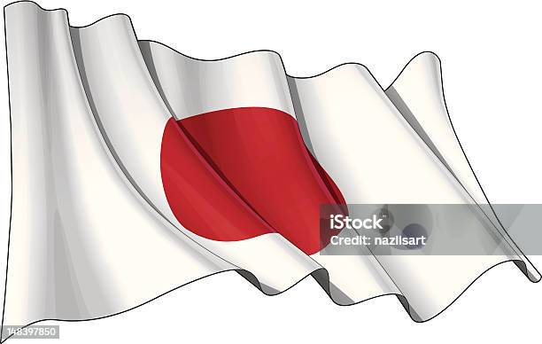 Ilustración de Bandera De Japón y más Vectores Libres de Derechos de Asia - Asia, Asia del Este, Bandera