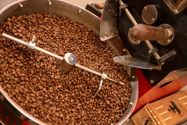 istock Roasted coffee beans background  colombian coffe rought coffee 1483982032