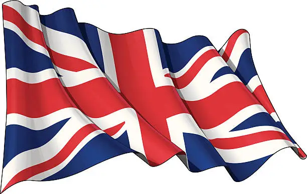 Vector illustration of Flag of UK