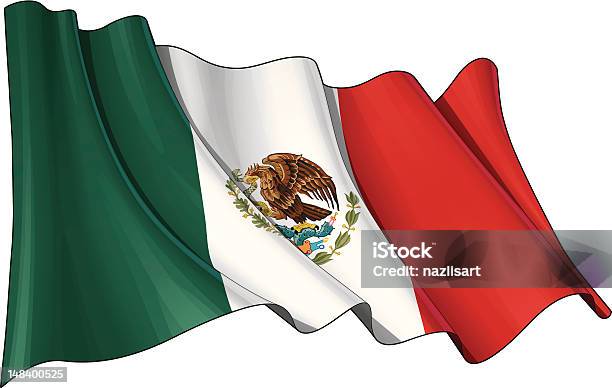 Flag Of Mexico Stock Illustration - Download Image Now - Mexican Flag, Waving - Gesture, Flag