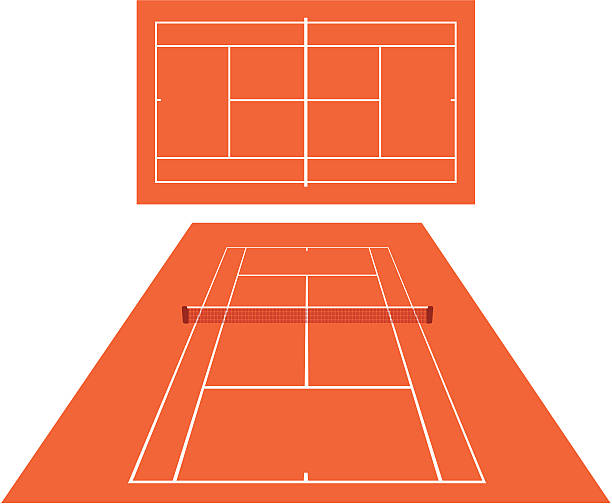 ilustrações de stock, clip art, desenhos animados e ícones de court de ténis impurezas - quadra desportiva