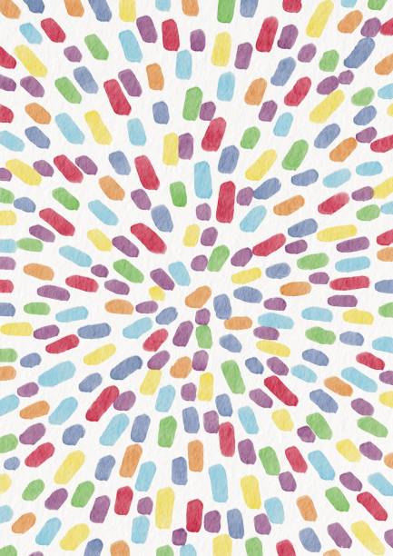 istock Rainbow color brush stroke on white background watercolor illustration for decoration on kids and dessert sweet concept. 1484007220