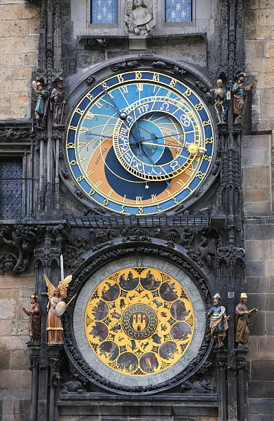 Prague Astronomical Clock stock photo