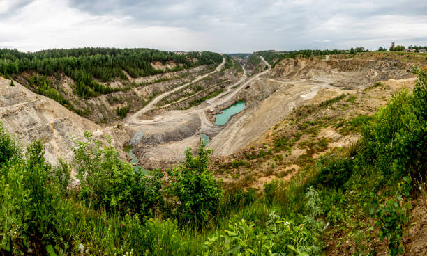 istock panoramic view of the kaolin quarry, Russia 1484016392