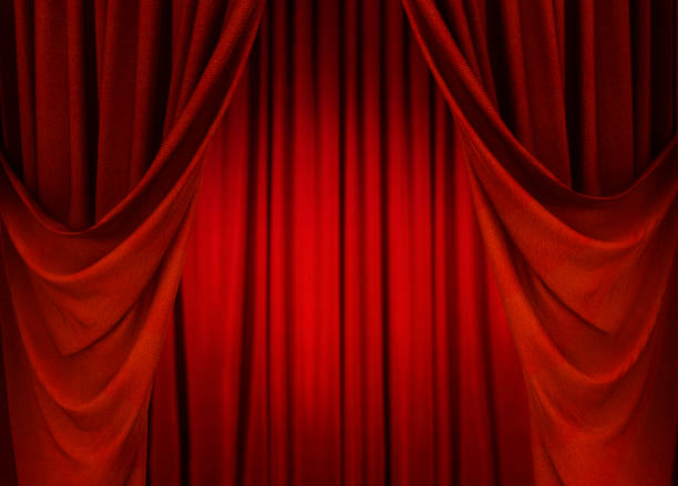 istock Stage Curtain, Red Stage Theater Curtain 1484026726