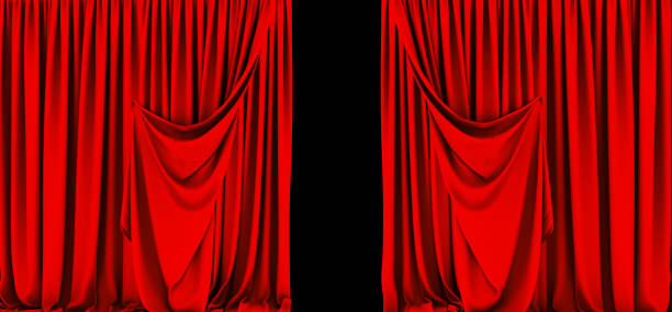 istock Stage Curtain, Red Stage Theater Curtain 1484027387