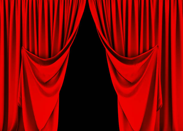 Stage Curtain, Red Stage Theater Curtain