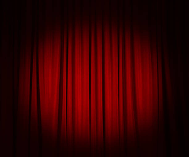 istock Stage Curtain, Red Stage Theater Curtain 1484027510
