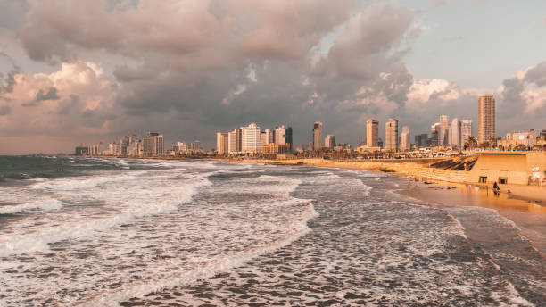 istock Tel Aviv Israel Modern Cityscape Sunset Panorama 1484028233