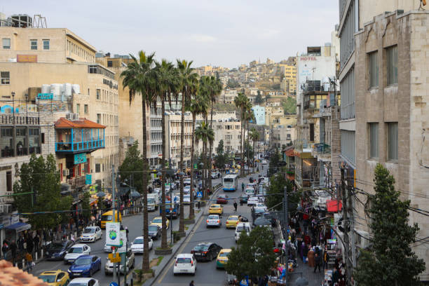 King Faysal square in downtown Amman, Jordan.