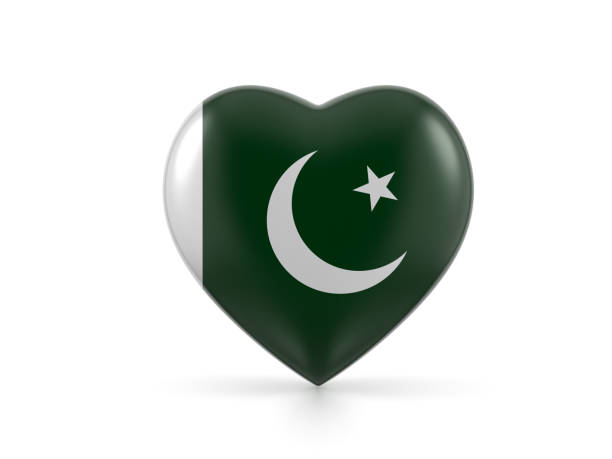 istock Pakistan heart flag 1484041213