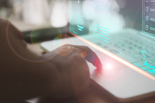 istock Paperless office, e-signatures, electronic signatures, and document management. 1484042029