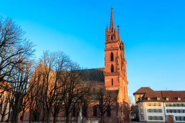 istock Facade of Basel Minster cathedral in Switzerland 1484046795