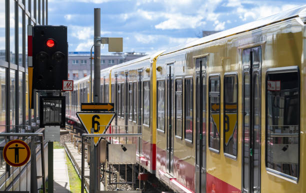 istock Leaving Train At Railroad Station 1484048231