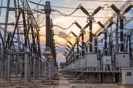 Electric high-power  station and powerful transformers