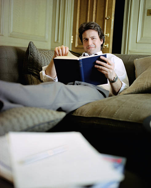 Relaxing after a hard days business conference