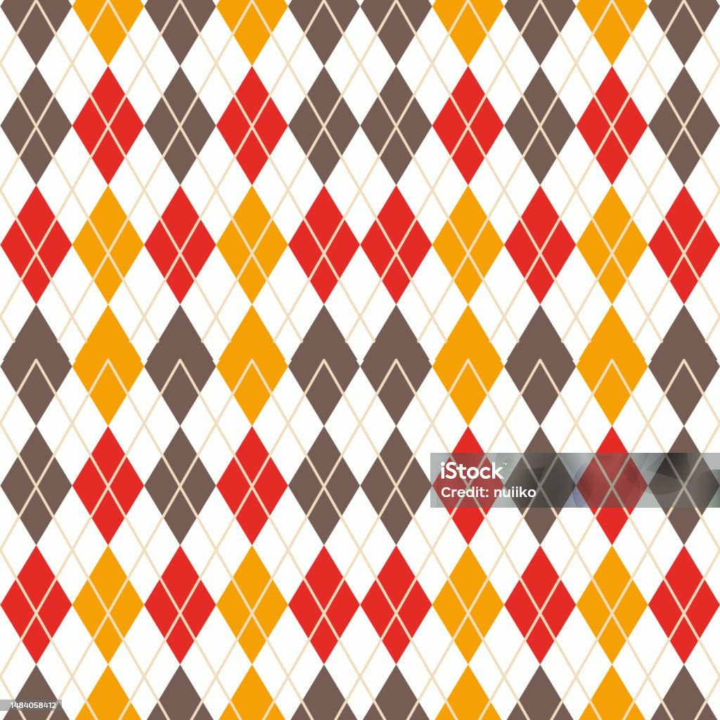 Fabric Pattern Diamond Diamonds Simple Shape Seamless Pattern For Knitting Fabric Stock ...