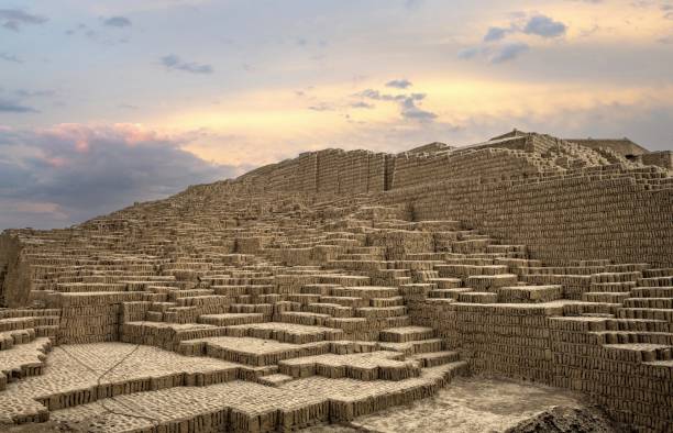 Huaca Pucllana Pyramid in Lima, Peru