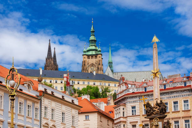 istock Prague historical center with St. Vitus Cathedral 1484063868