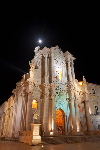 istock Cathedral of Syracuse by Night 148409408