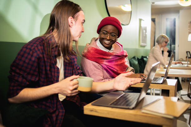 istock Diverse group of young people at the office 1484102187