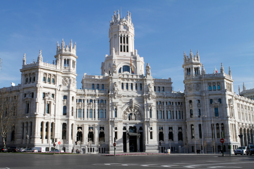The Cibeles Palace or Communications Palace in Madrid, Spain