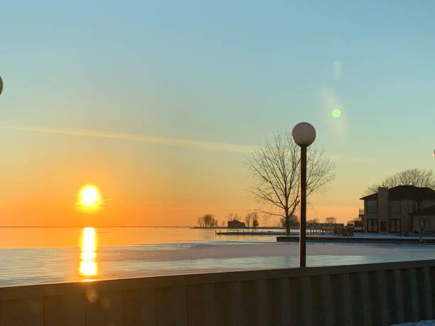 istock Sunset Melting into Lake Saint Clair 1484111878
