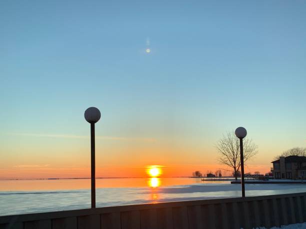 istock Sunset Melting into Lake Saint Clair 1484111886