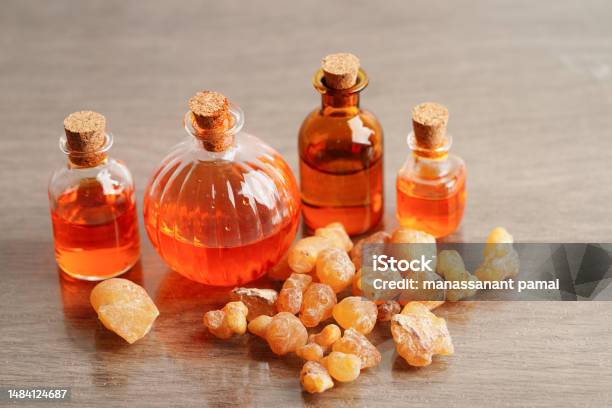 Frankincense Or Olibanum Aromatic Resin Used In Incense And Perfumes Stock Photo - Download Image Now
