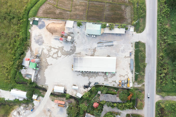 istock Concrete plant or batching plant in top view. 1484139352