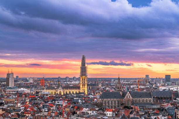 istock Antwerp, Belgium Cityscape 1484142462